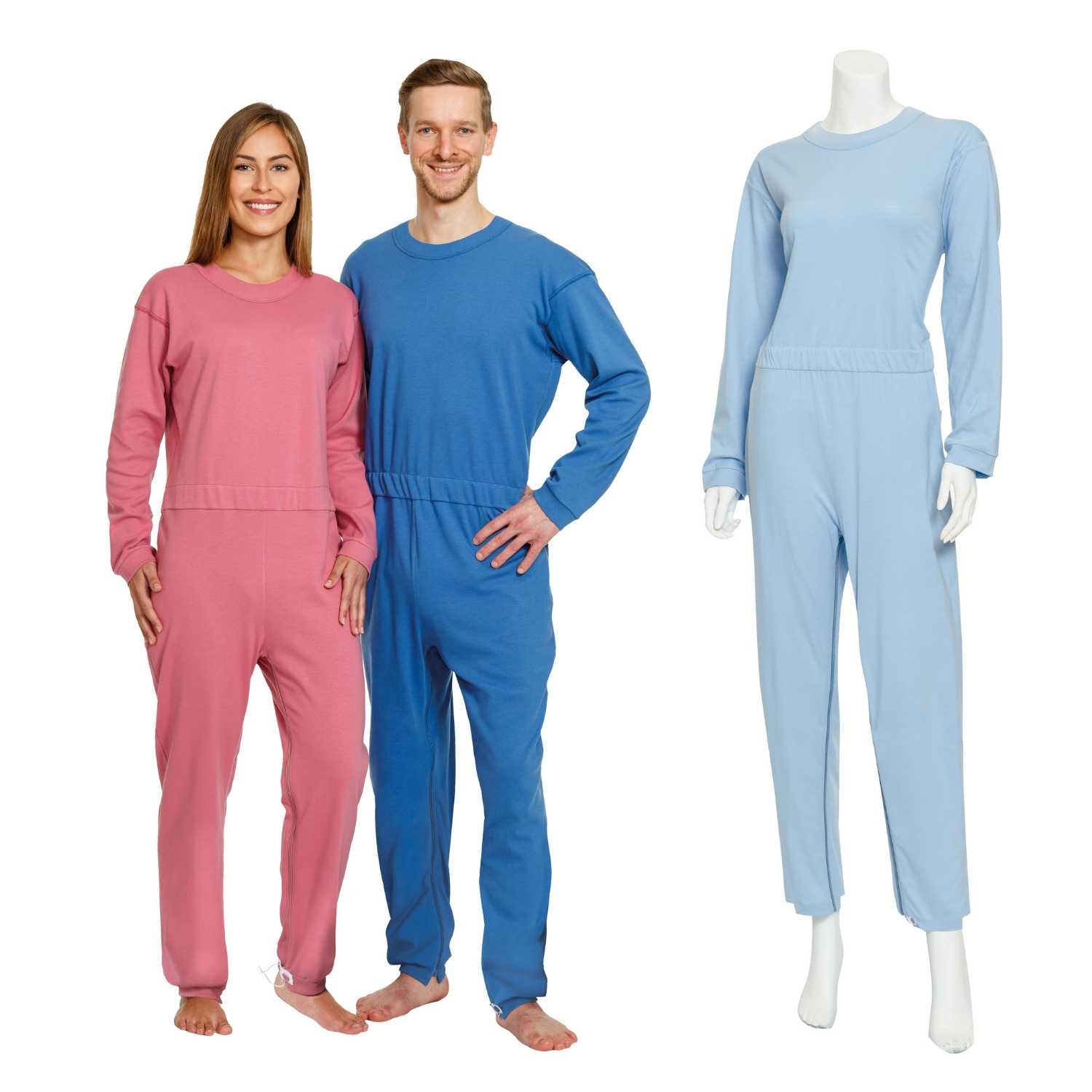 Suprima 4671, Pflegeoverall 100% BW, lang, mit Beinreißverschluss, unisex - versch. Farben, Gr. S-XL